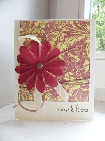 Sara Naumann Double Embossing Card