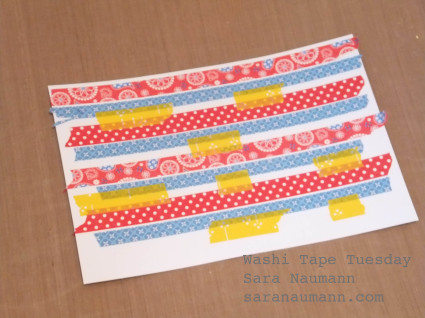 washi tape background for die cutting