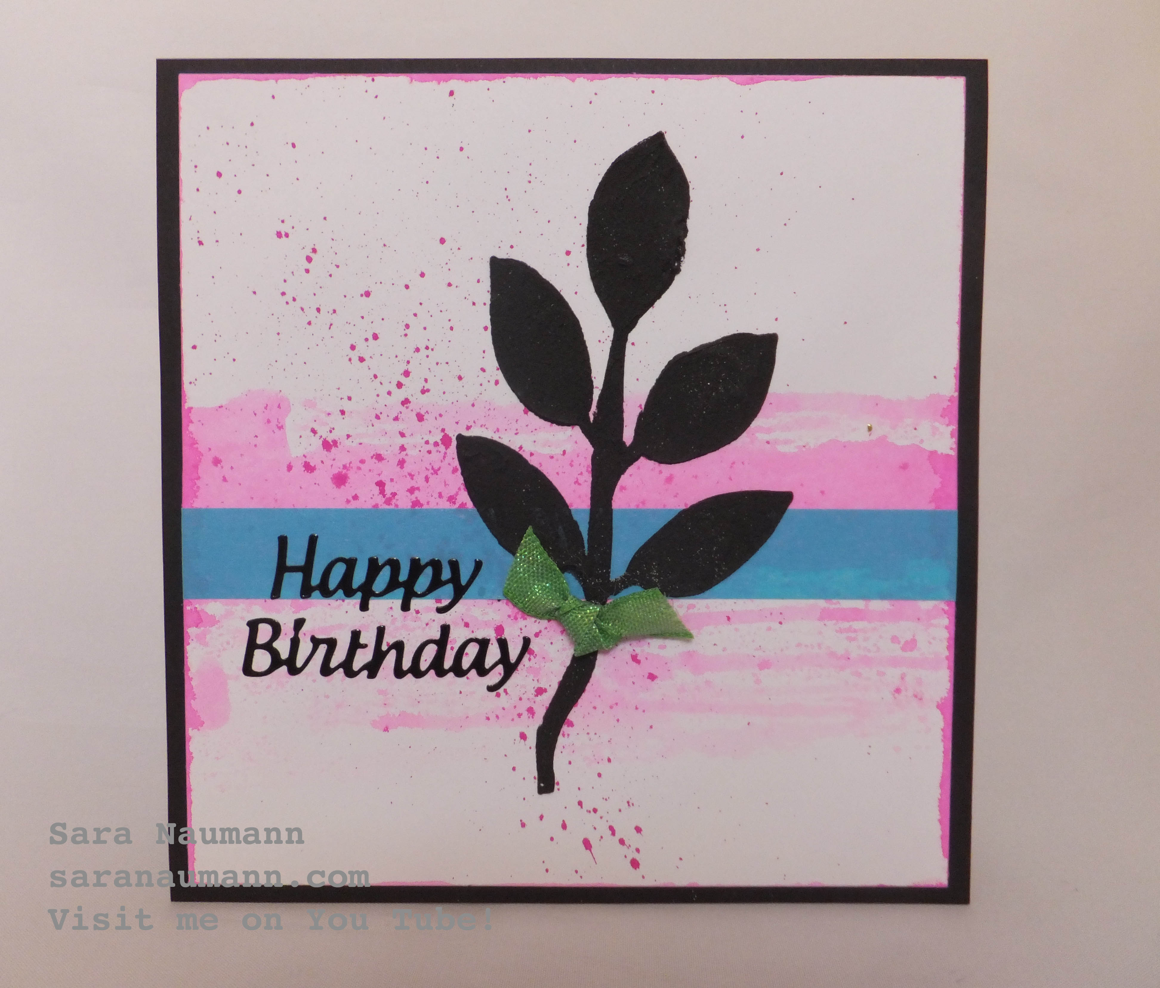 Dylusions embossing paste stencil card