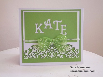 Couture Artistry Alphabet dies card
