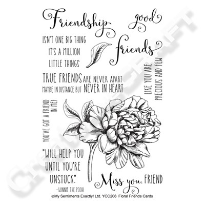 My Sentiments Exactly Floral Friends stamp set Create and Craft