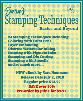 Ad pre sales Sara's Stamping Techniques  