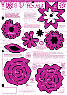 3-D Flowers Template Sara Naumann Create & Craft