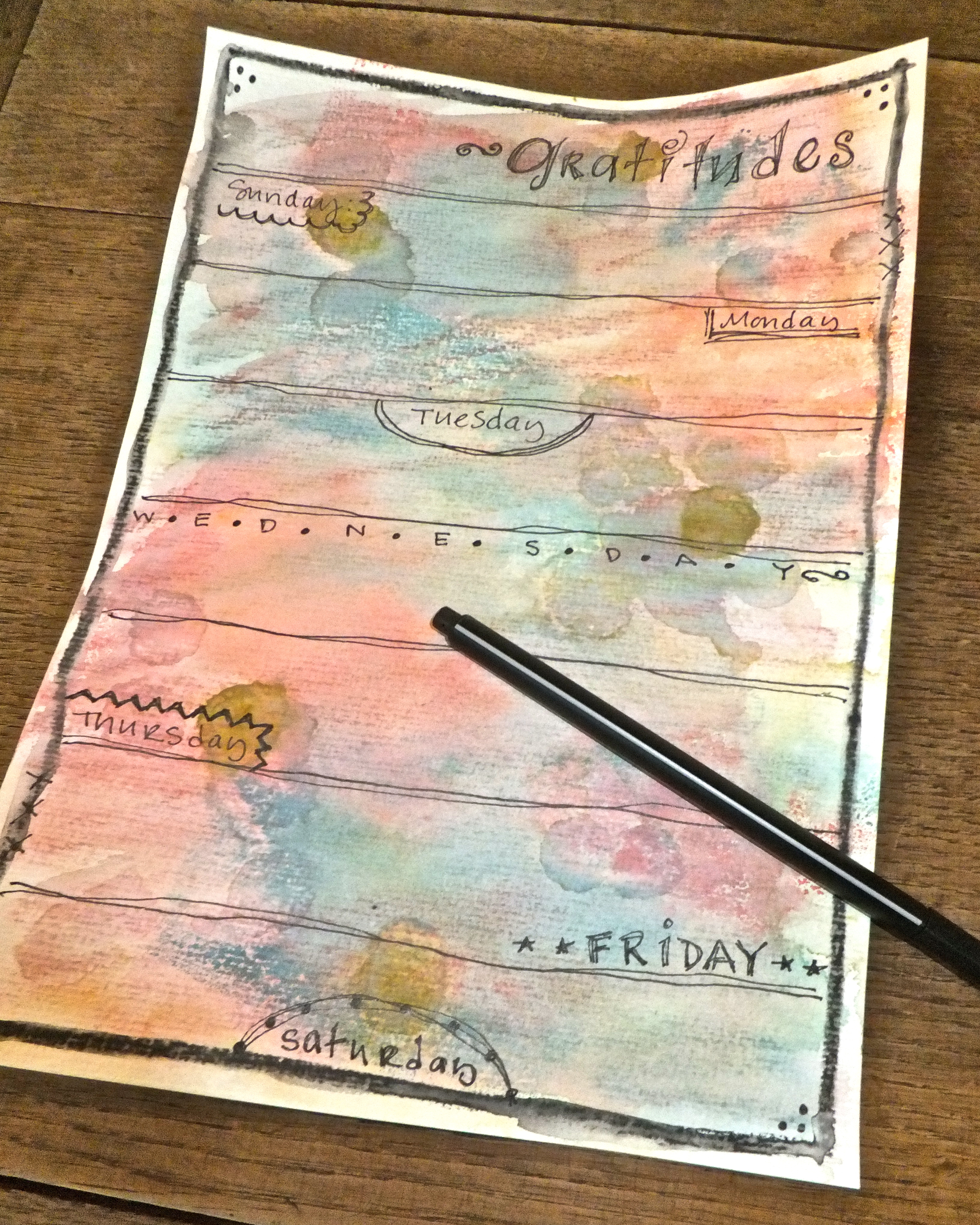 Wednesday Tutorial: Gratitude Page