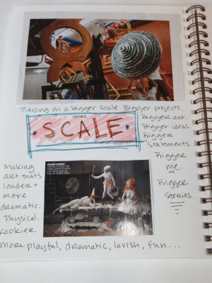 Sara Naumann art journaling blog scale