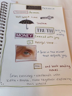 Sara Naumann art journaling page 2