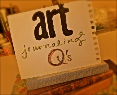 Sara Naumann blog header art journaling q's