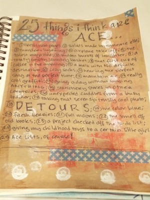 Sara Naumann blog 25 things i think are ace art journaling
