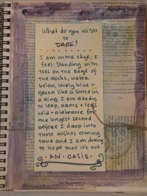 Sara Naumann blog art journaling page