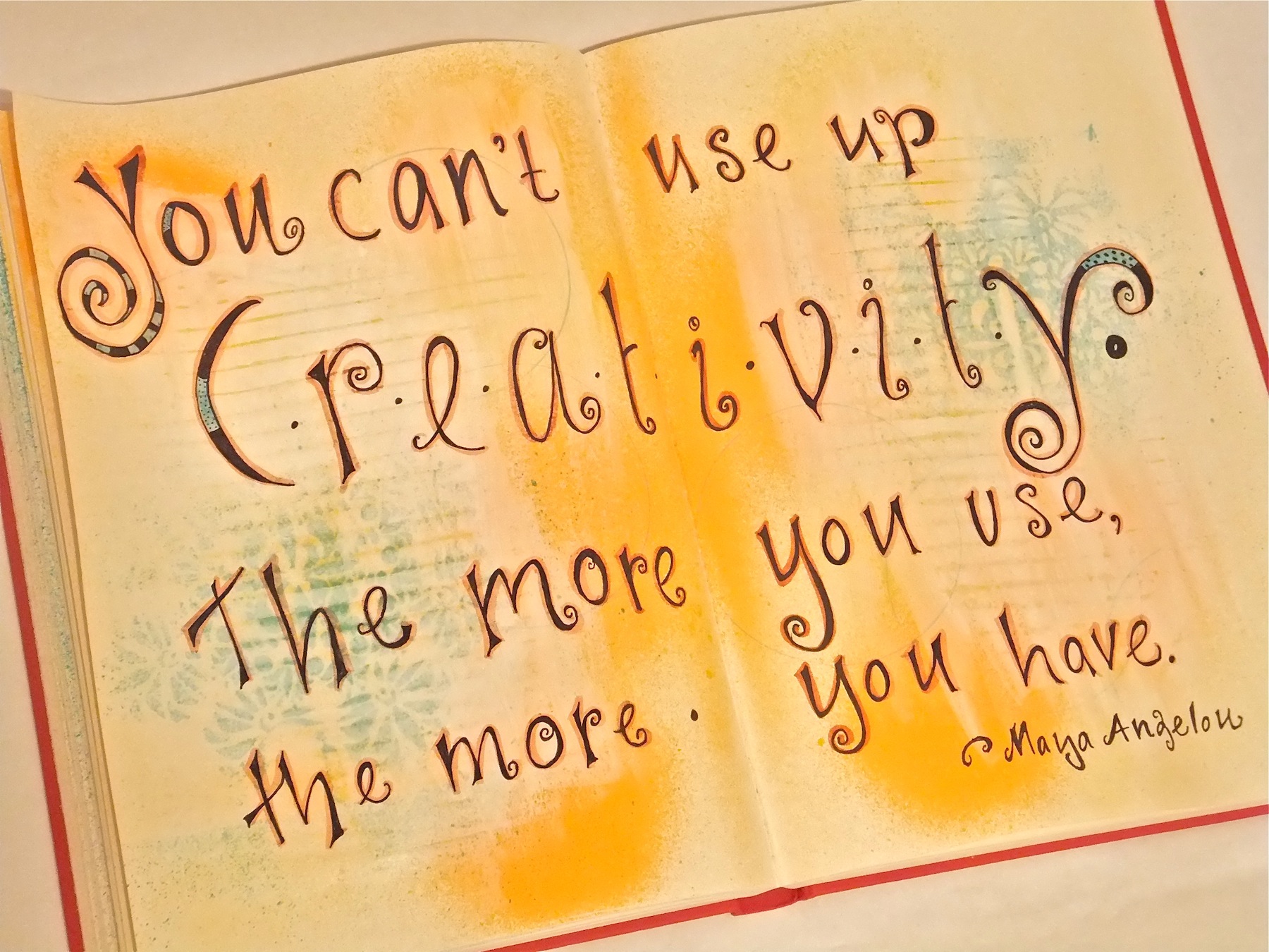 Creativity Quote Art Journal Page