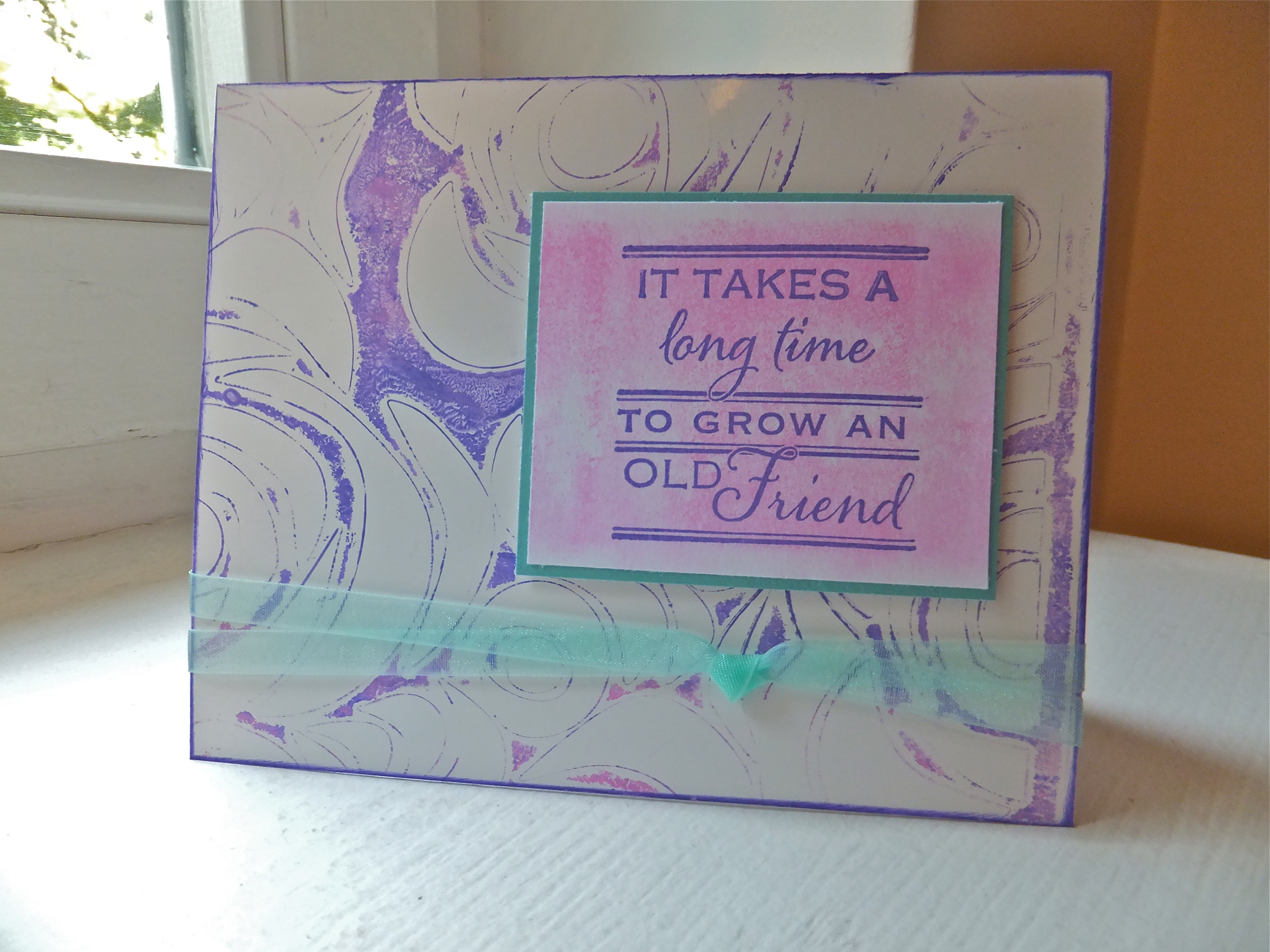 {Project} Wednesday: Reverse Stenciling Card