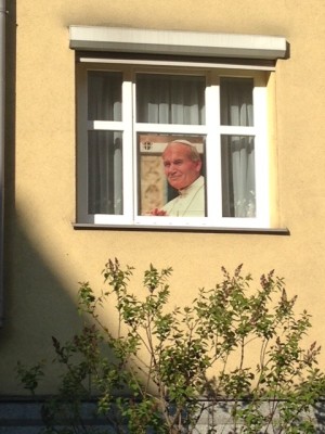 Pope in window
