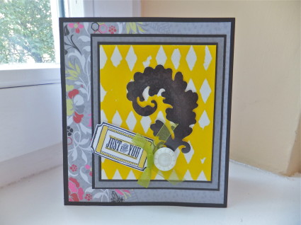 Sara Naumann Stenciling with WOW Embossing with 