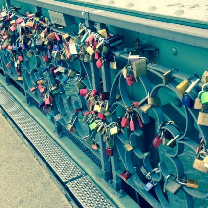 Sara Naumann Love Locks bridge photo