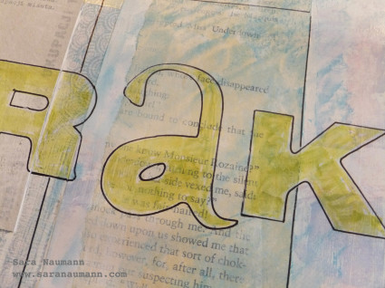 art journaling with memorabilia