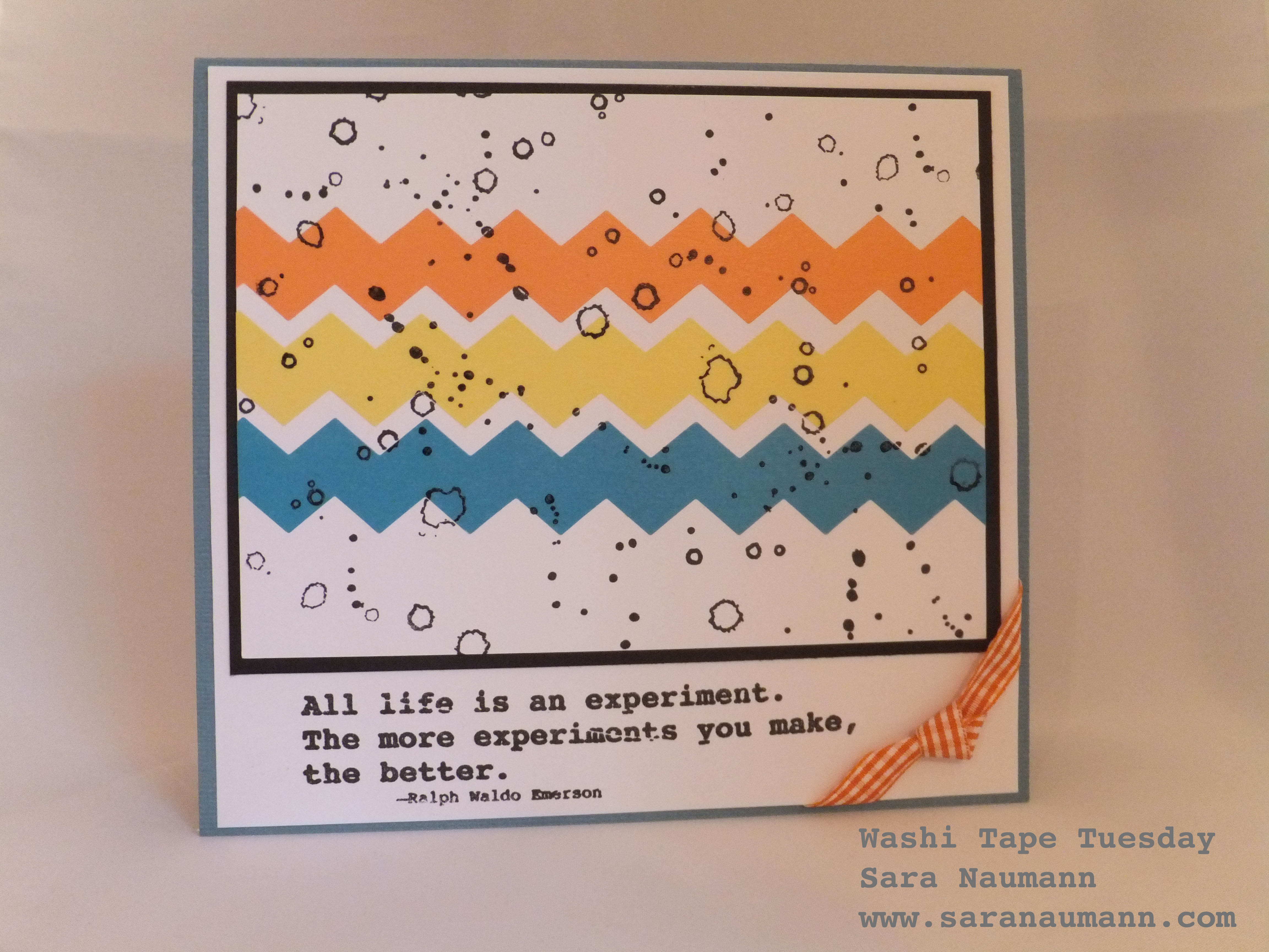 Washi Tape Tuesday: How to Stamp on Washi Tape