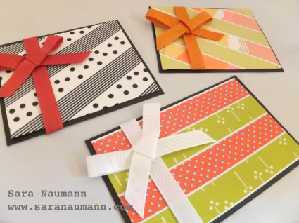 washi tape gift package card embellishments
