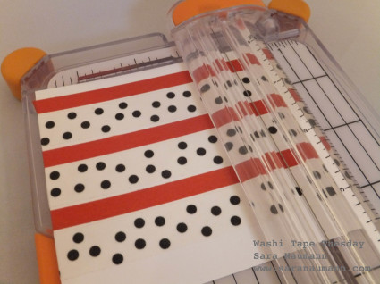 Washi Tape faux weaving step 2