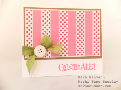 Washi tape Tuesday card by Sara Naumann