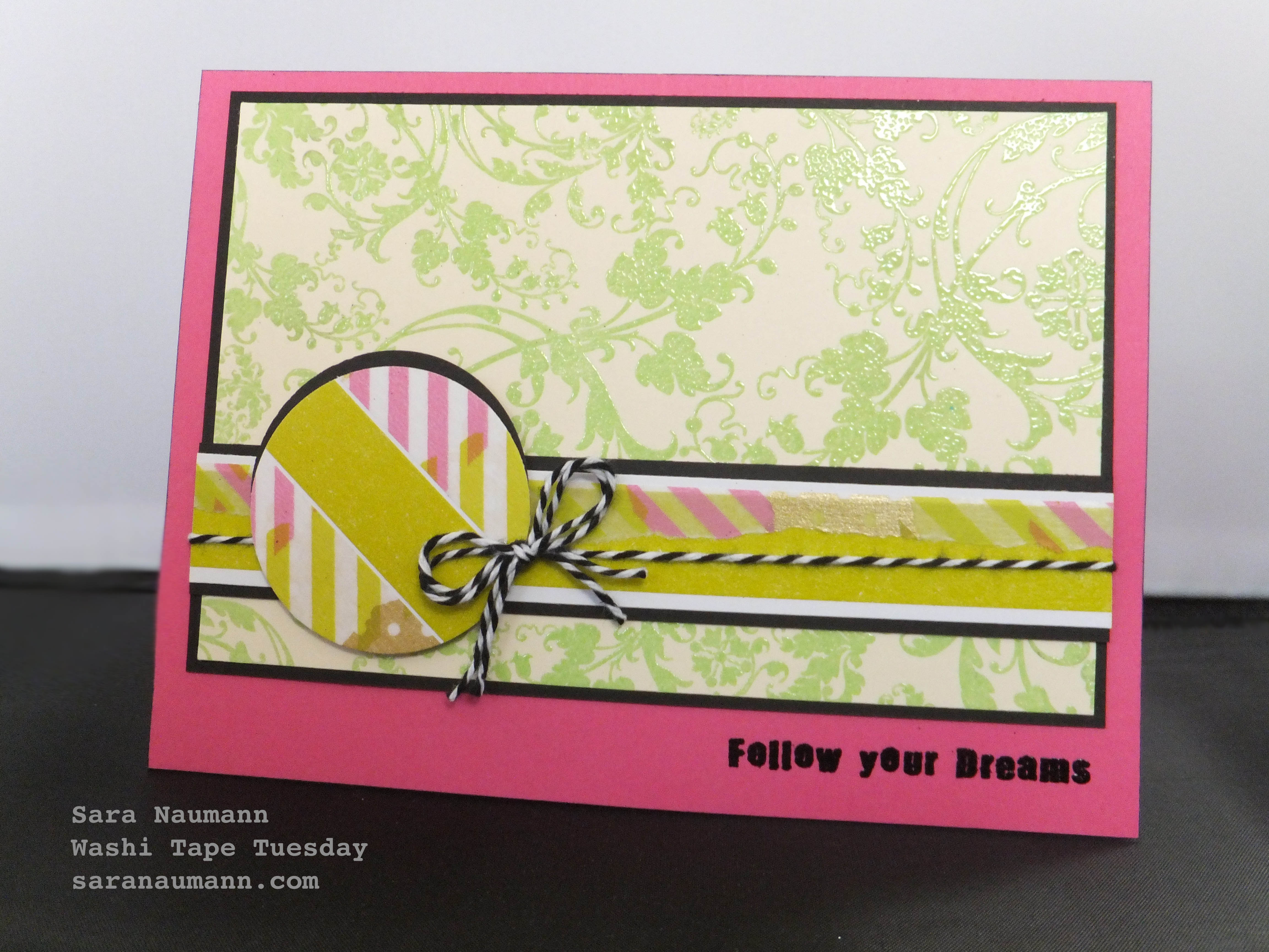 Washi tape card