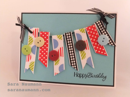 How to make bunting with washi tape