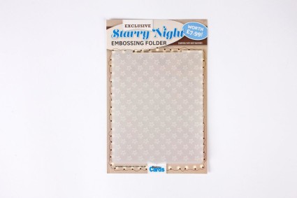 Starry night embossing folder