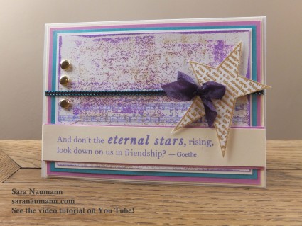 embossing and stamping with Eclectica stamps