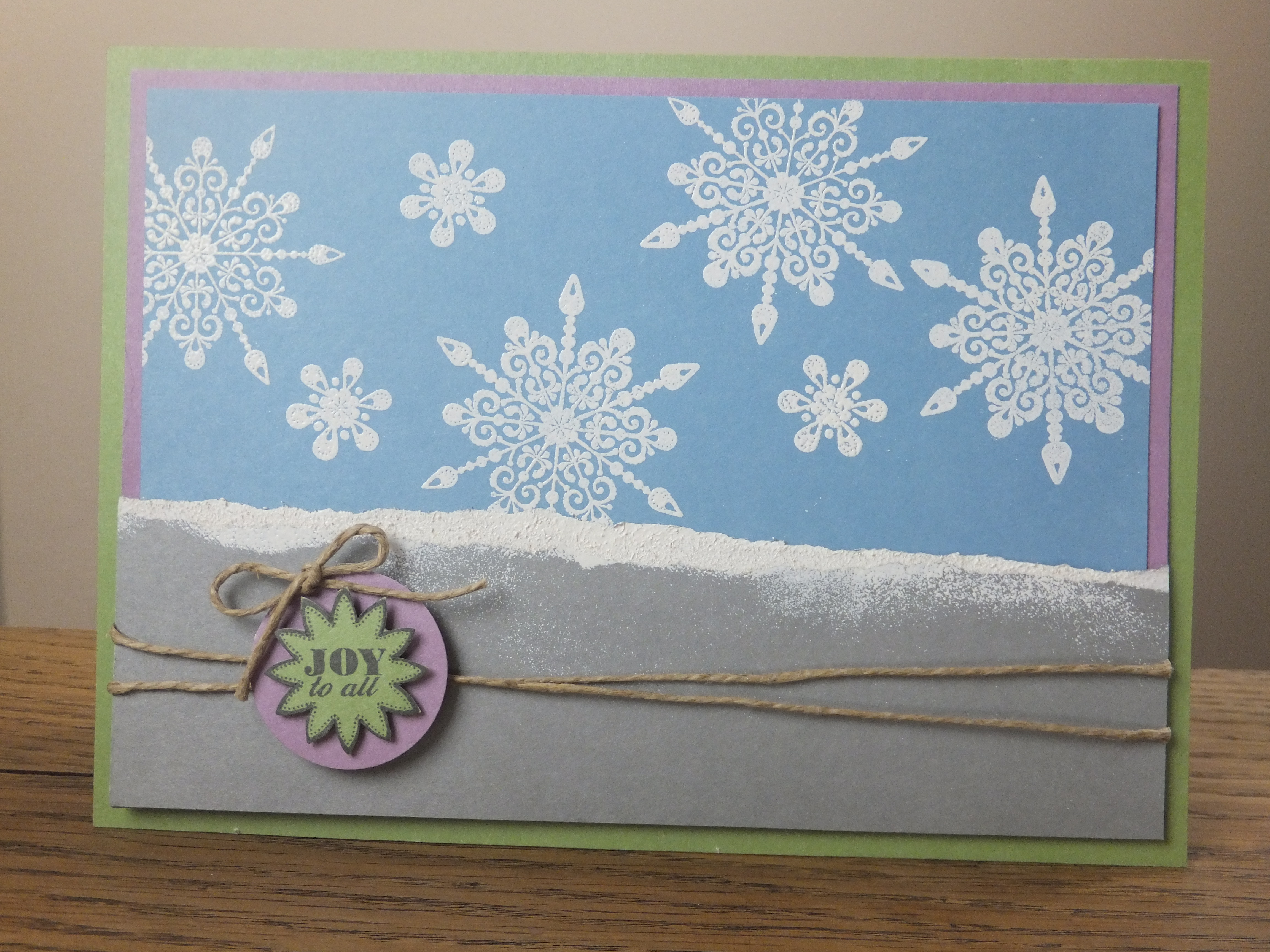 {Project} Wednesday: Christmas Embossing Snow Scene Card