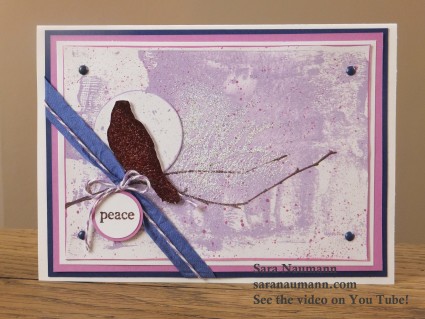 Winter Eclectica Stamped card 