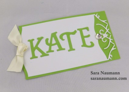 Couture Artistry Alphabet dies tag