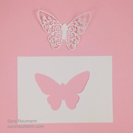 Couture Create and Craft Garden of Eden Butterfly card