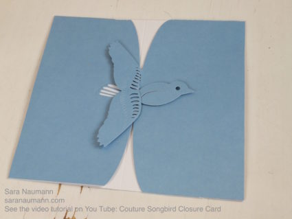 Couture Songbird Closure Card Create and Craft