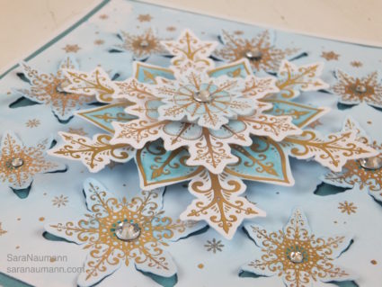 Hunkydory Liftables Snowflakes card
