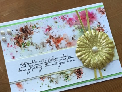 Infusions card PaperArtsy Sara Naumann