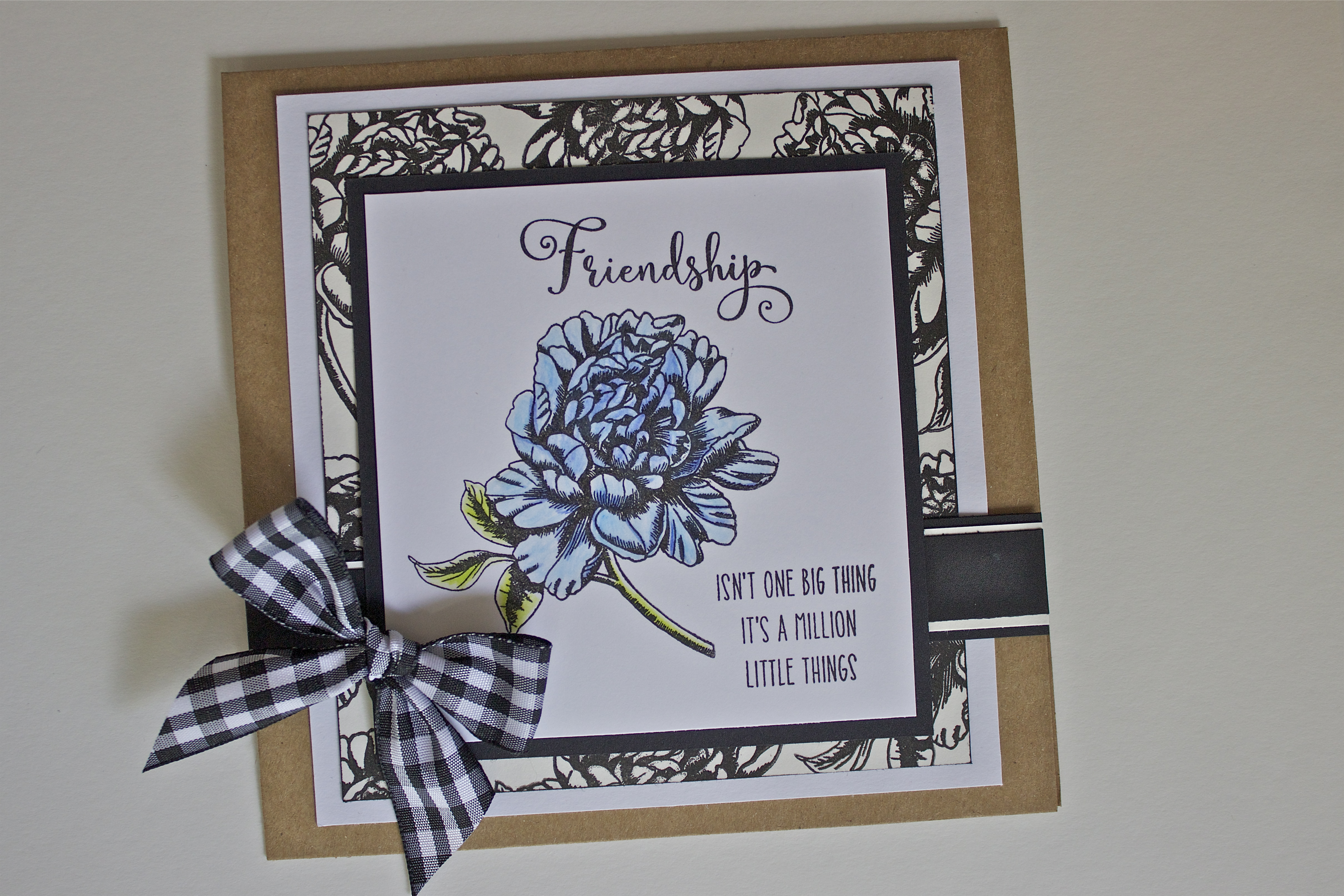 My Sentiments Exactly! Floral Friendship Card for Create and Craft