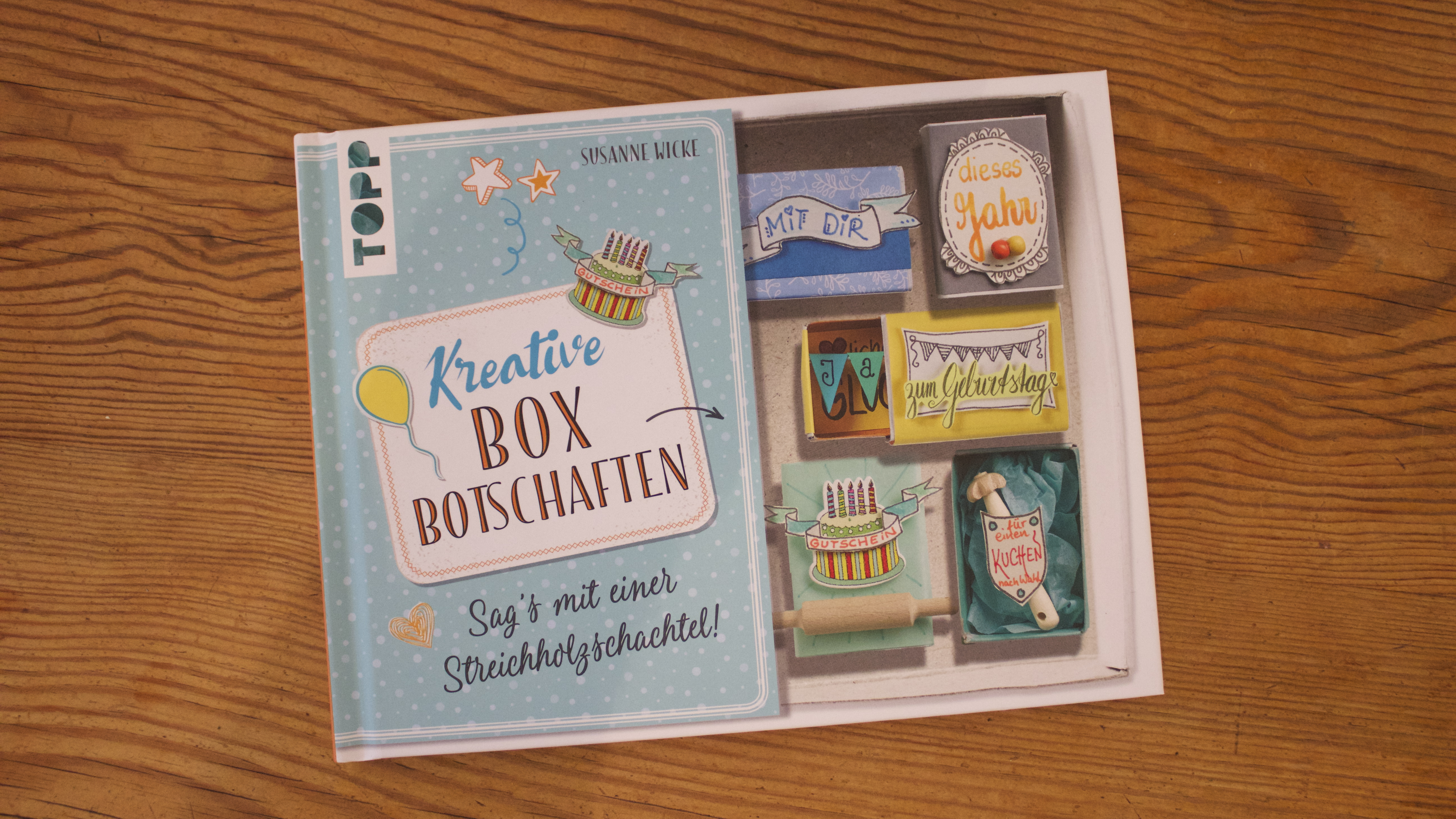 Sara Naumann Matchbox inspired by Kreative Box Botschaften