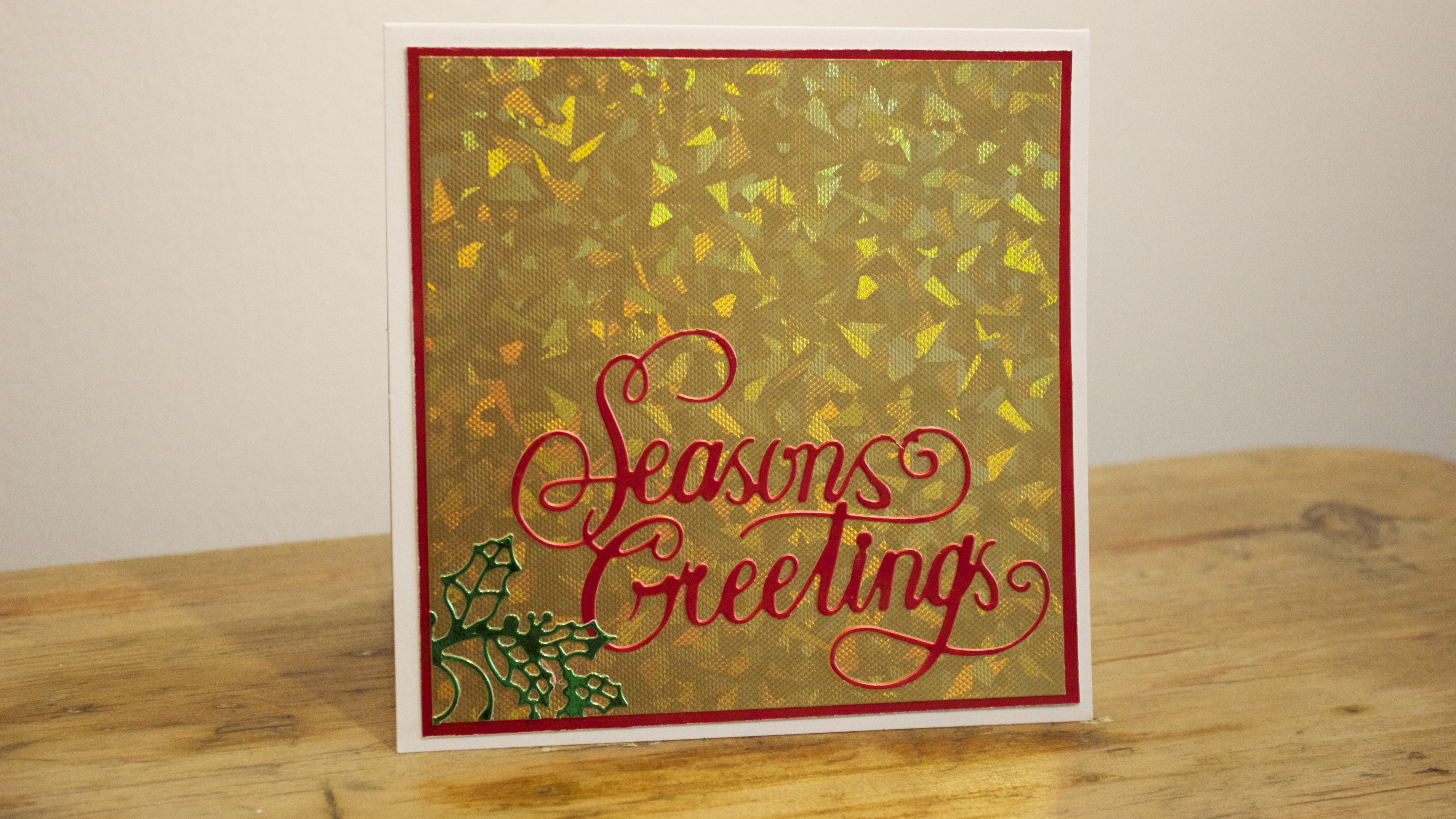 {Project} Wednesday: Seasons Greetings Couture Die Cutting Card