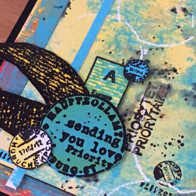 Sara Naumann PaperArtsy Eclectica ESN26 sending you lovecard