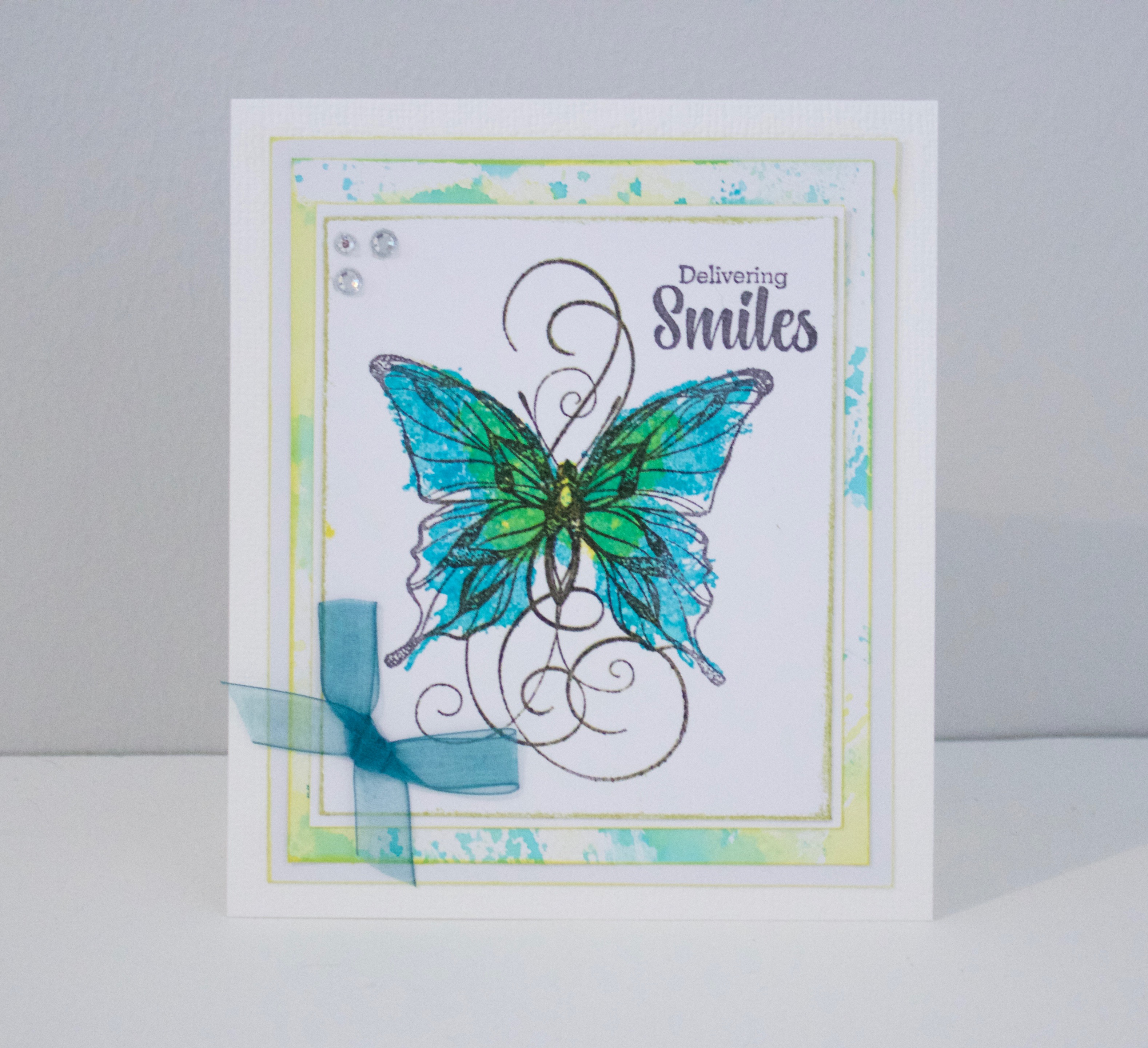 Sara's Stamping Techniques Easy Watercolor Butterflies