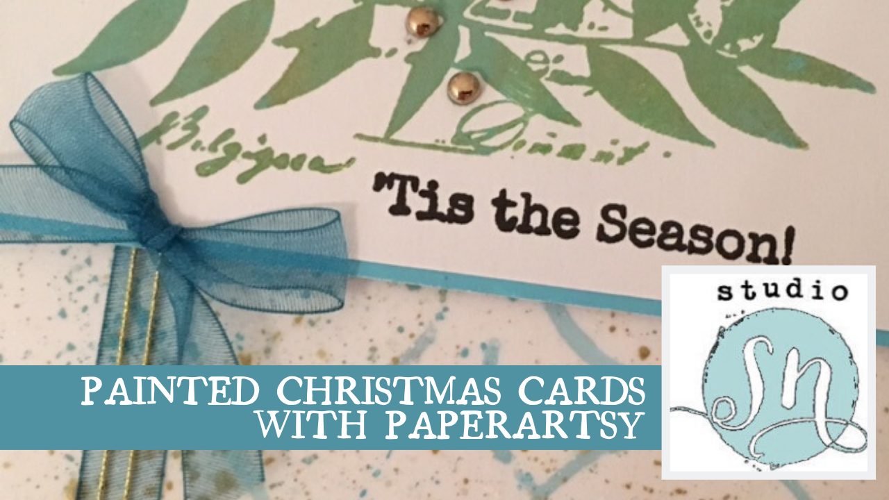 {Project} Wednesday: Painted Christmas Cards with PaperArtsy & Dura-Lar