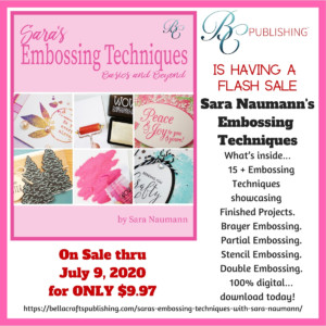 Flash Sale on Sara’s Embossing Techniques E-Book!