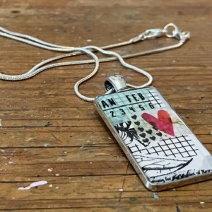 Easy Washi Tape Resin Necklace