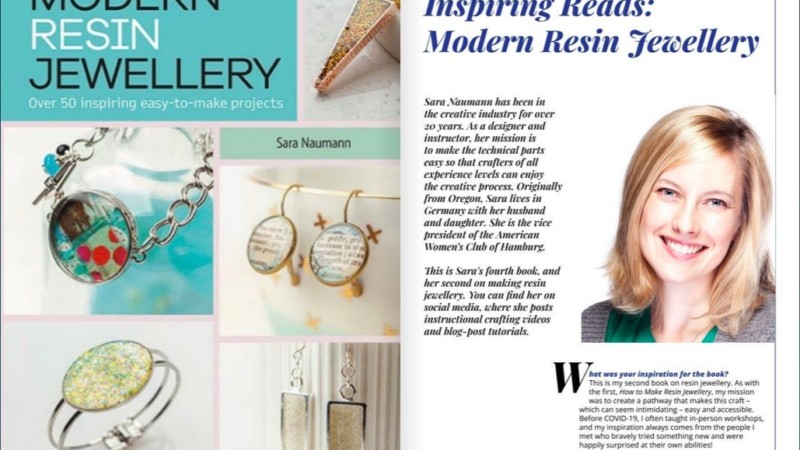 Resin Jewellery + Fashion: Inspiring Women Magazine Article